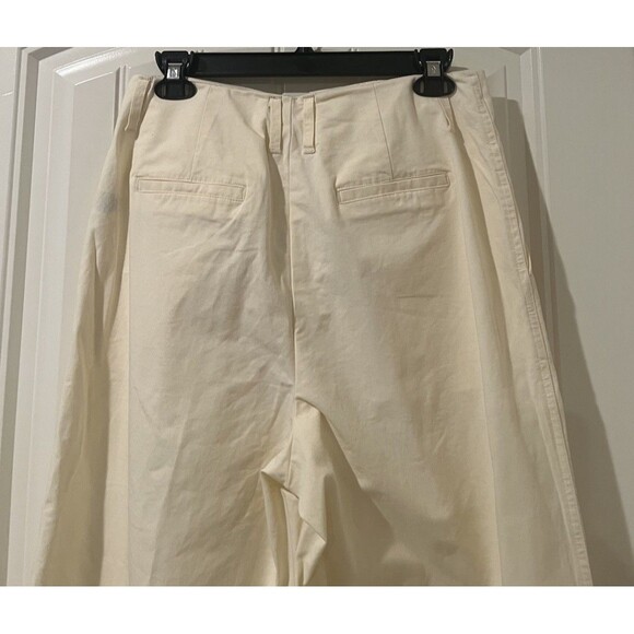 NEW a new day Cream High-Rise Pleat Front Wide Leg Women's Pants Size 6 - Picture 5 of 10